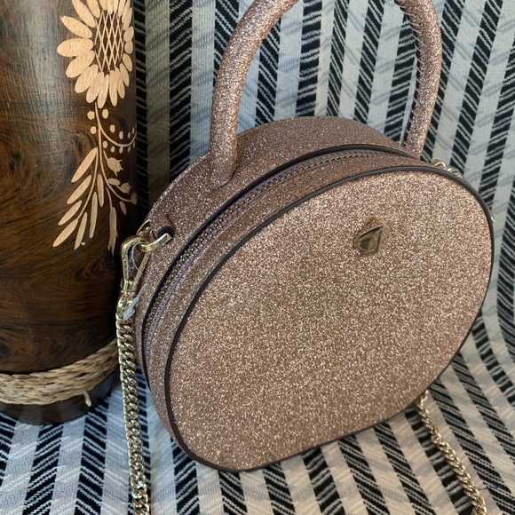 Mini chain canteen crossbody gold champagne NWT - Picture 2 of 8